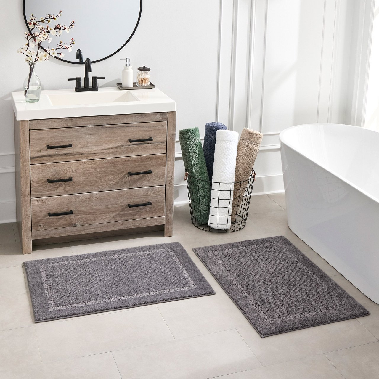 Purely Indulgent Everyday Bath Mat Assorted Colors - Image 1
