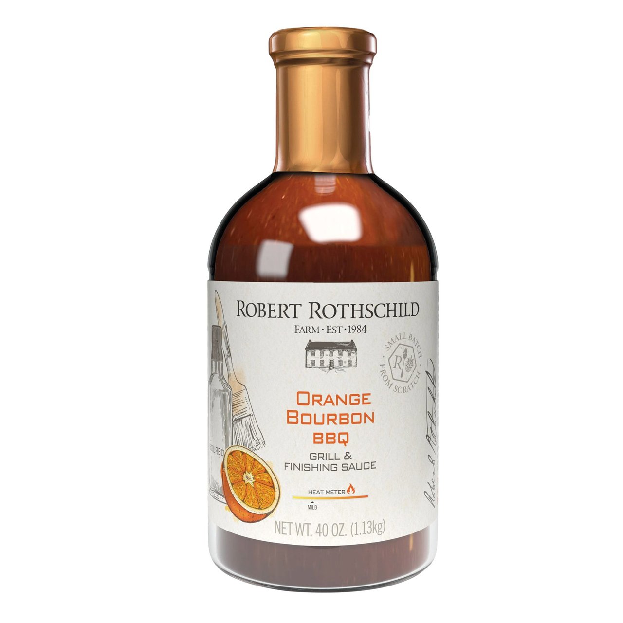 Robert Rothschild Farm Orange Bourbon BBQ Sauce 40 oz - Image 1