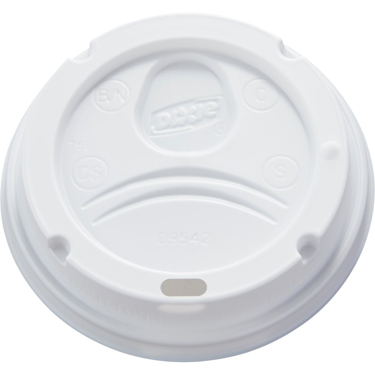 Dixie PerfecTouch Plastic Hot Cup Dome Lid, 12-20 oz, 500 CT - Image 1