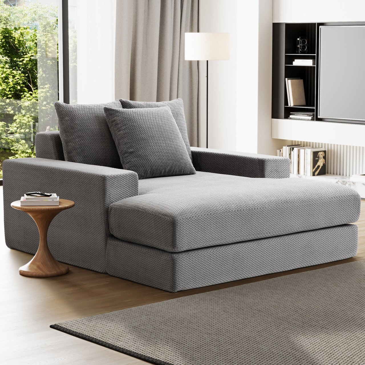 Sealy Calin Oversized Fabric Chaise - Image 1