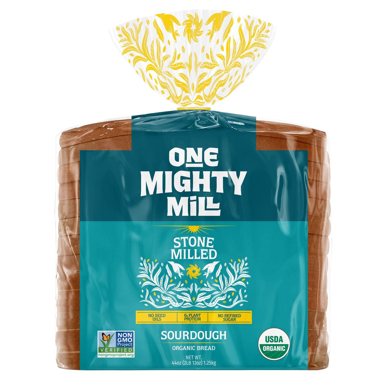 One Mighty Mill Organic Sourdough Bread, 2/22 oz Loaves - Image 1