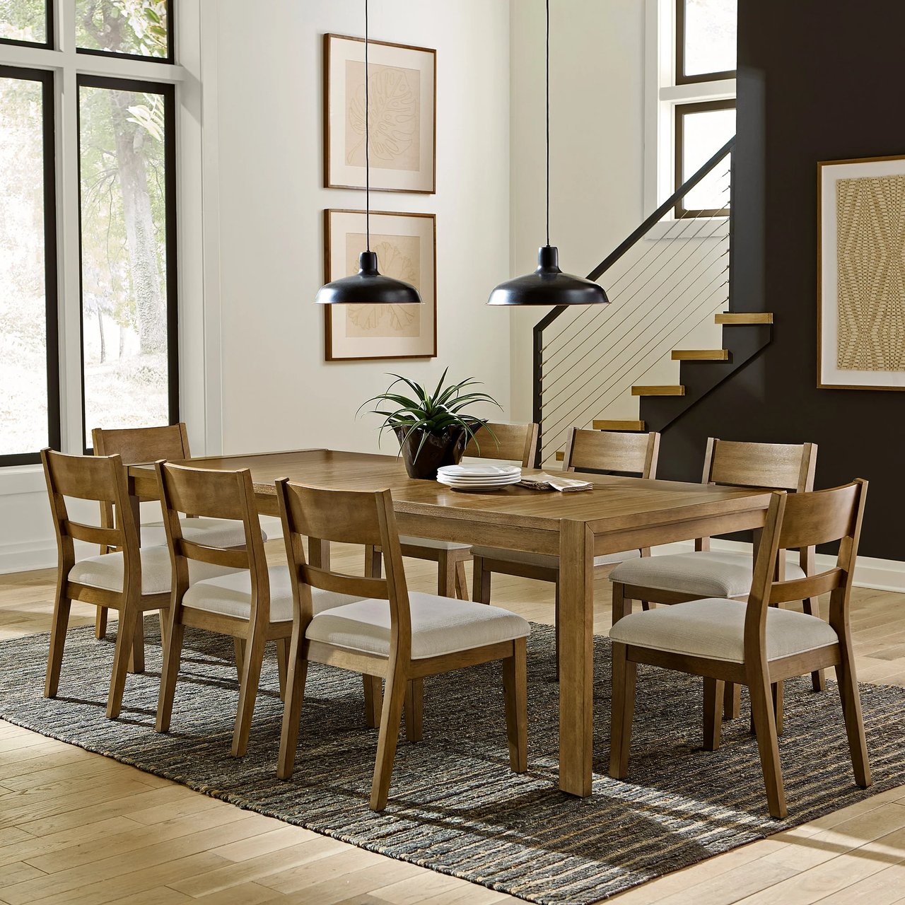 Universal Broadmoore Clayton 9-Piece Dining Set - Image 1