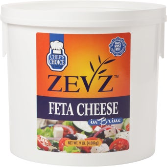 Zev'z Feta Cheese in Brine, 9 lbs