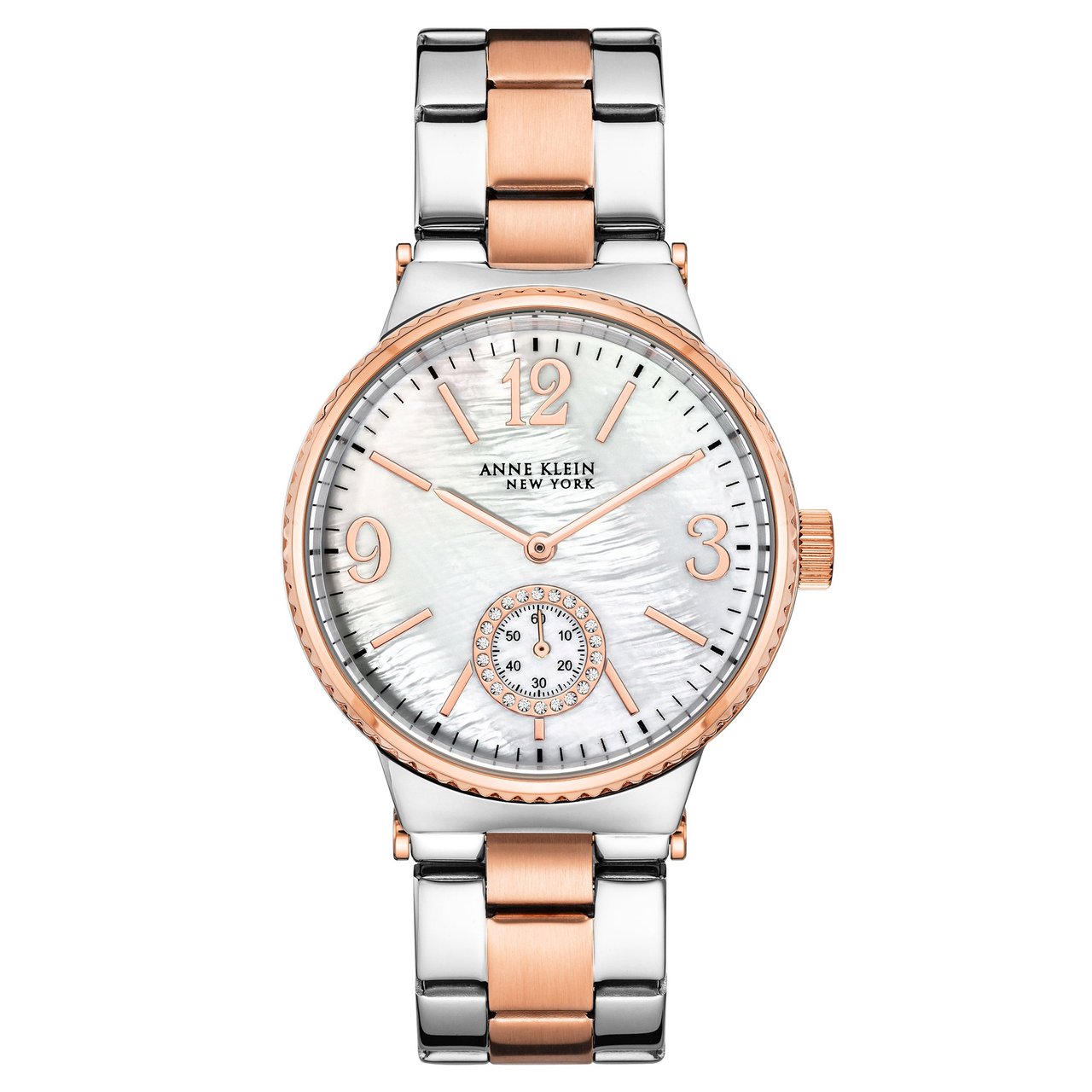 Anne Klein New York Rose Gold Two-Tone Women's Quartz Watch - Image 1