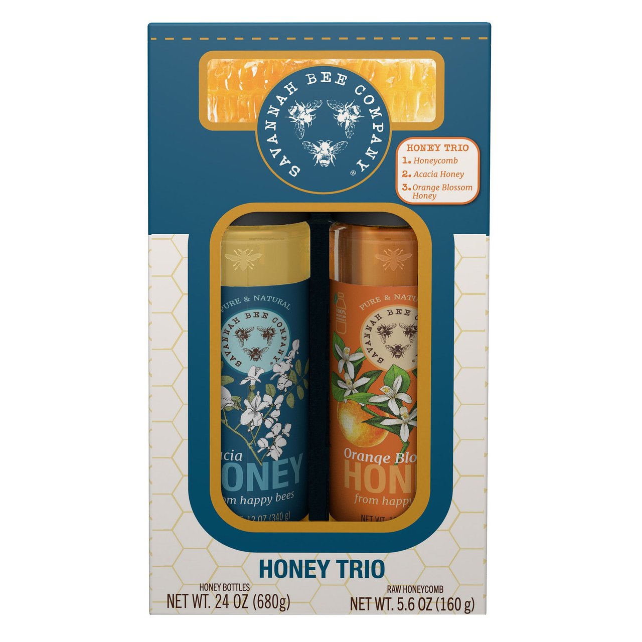 Savannah Bee Company Honey Trio 29.6 oz - Image 1