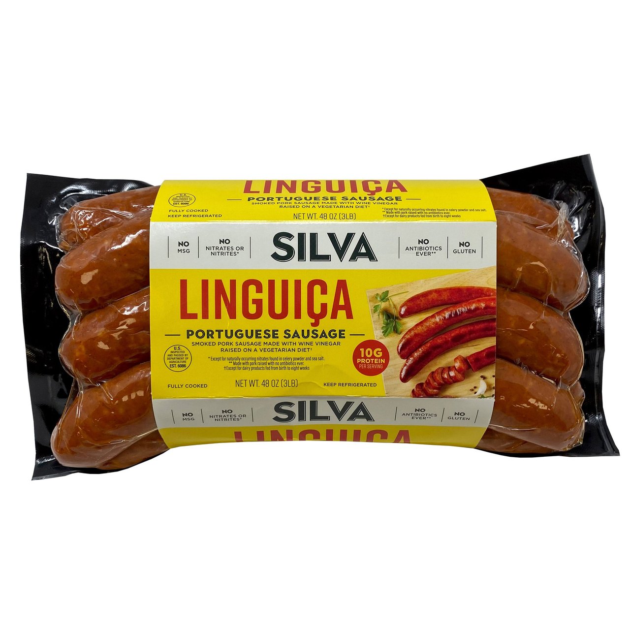Silva Pork Linguica 3 Pounds