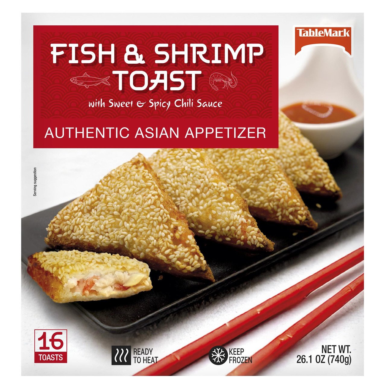 La Boulangerie Fish and Shrimp Toast 16 CT/26.1 oz - Image 1