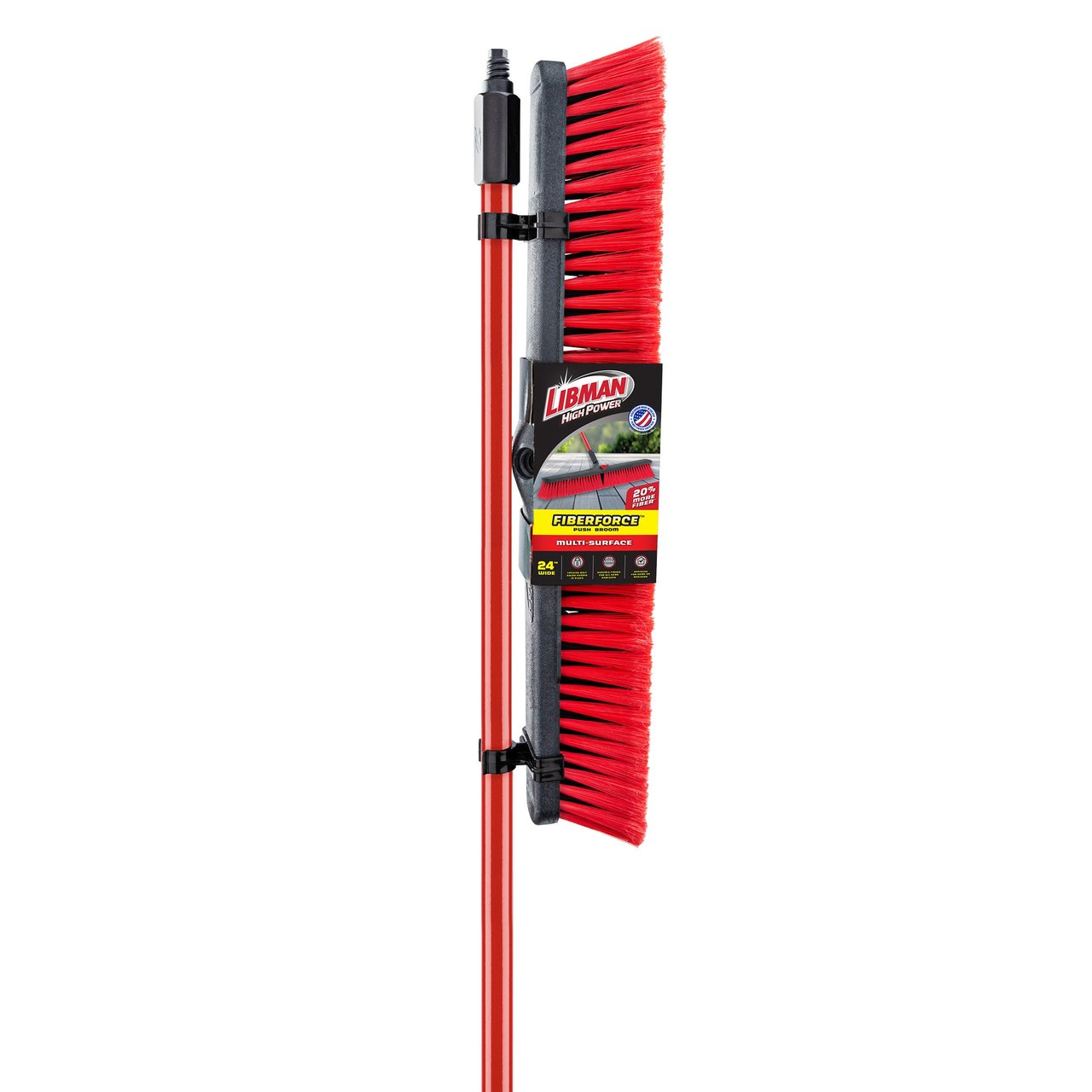 Libman 24-Inch Multi-Surface Push Broom - Image 1