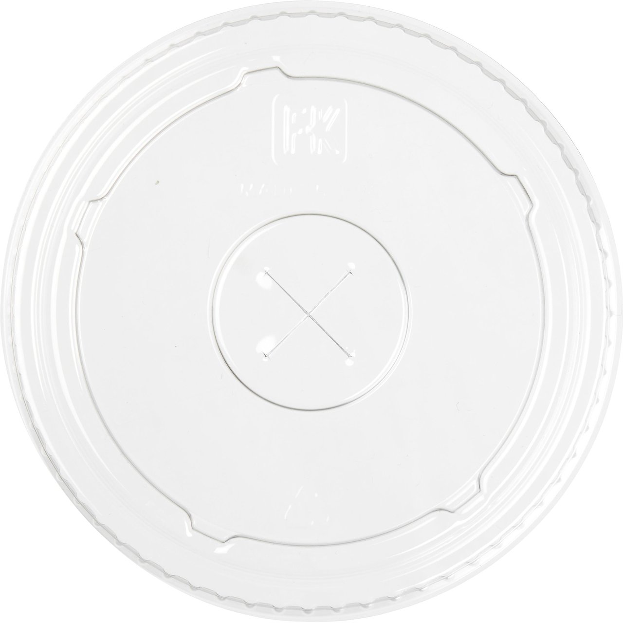 Pactiv EarthChoice 12/24 oz Cold Cup Lid with Straw Slot, 1000 CT - Image 1