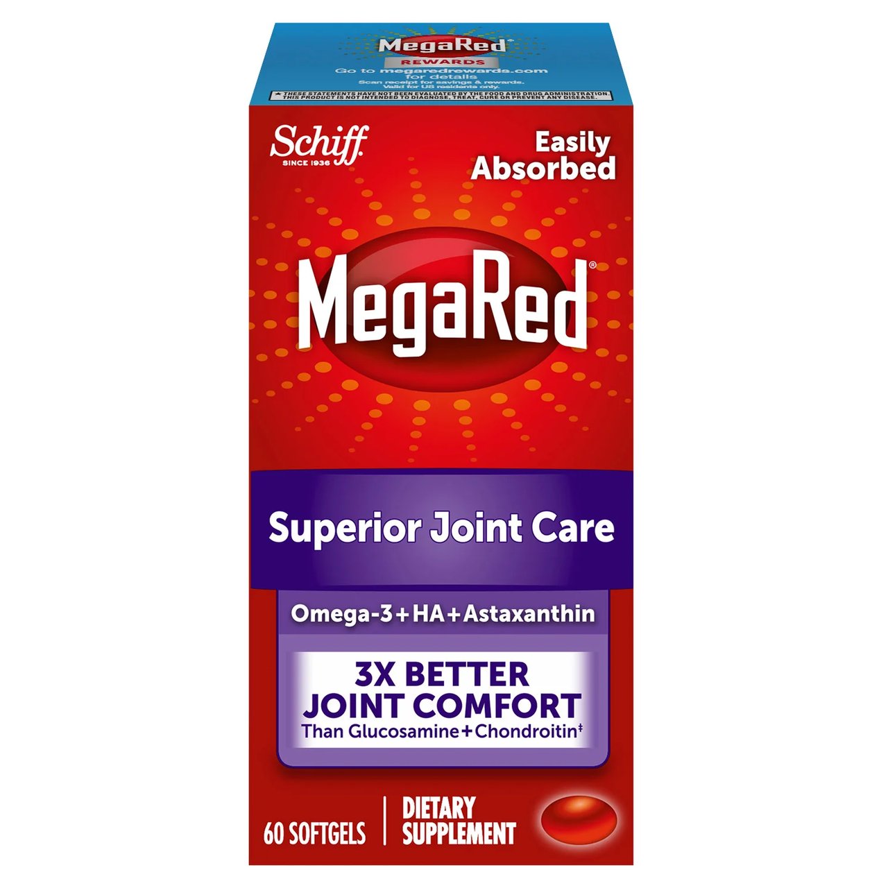 Schiff MegaRed Superior Joint Care 60 Softgels - Image 1