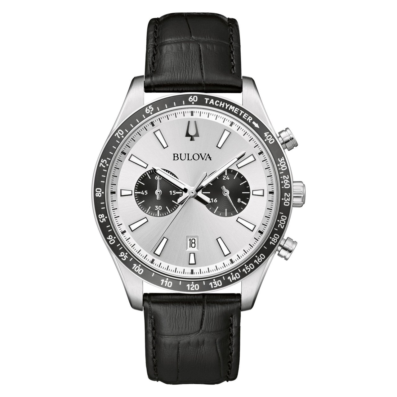 Bulova Classic Stainless Steel Chronograph Men's Quartz Watch - Image 1