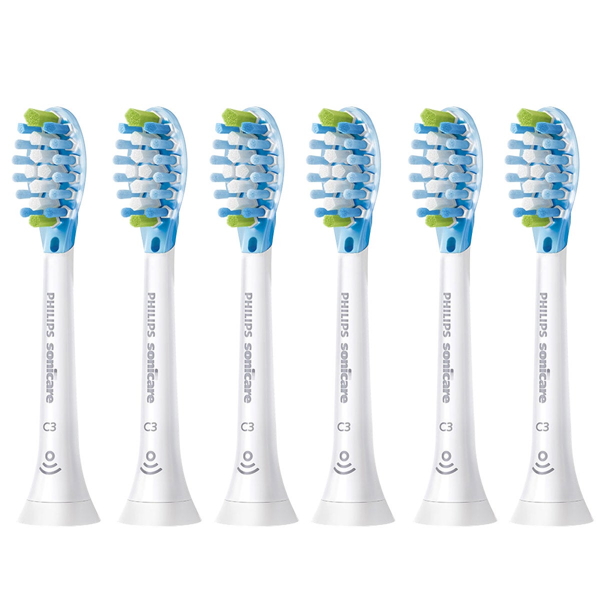 Philips Sonicare Replacement Brush Heads, 6-Pack, Medium or Soft - Image 1