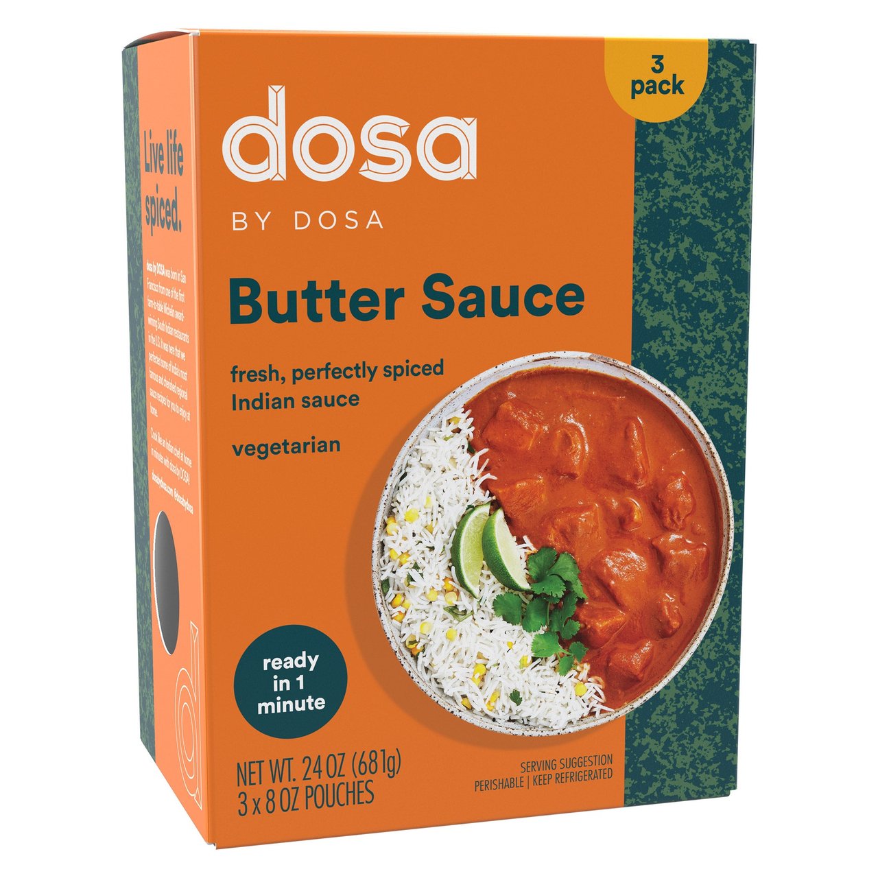 Dosa by DOSA Butter Sauce, 3-Pack, 8 oz Each - Image 1