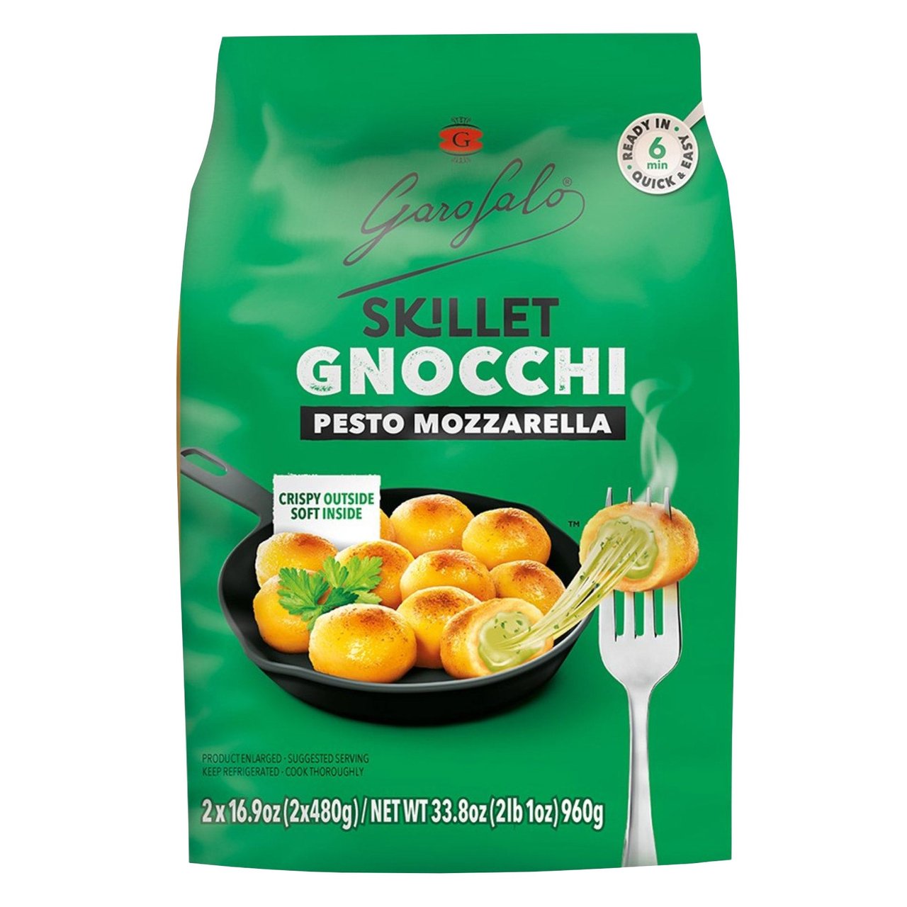 Garofalo Skillet Gnocchi Pesto Mozzarella 2/17 oz - Image 1
