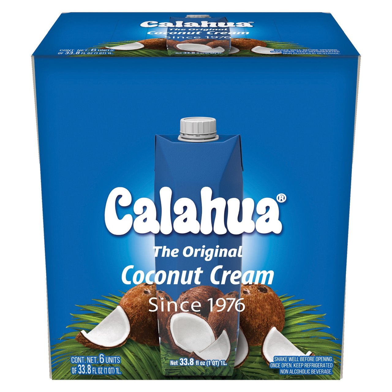 Calahua Cream of Coconut 6/33.8 fl oz (6.33 qts) - Image 1