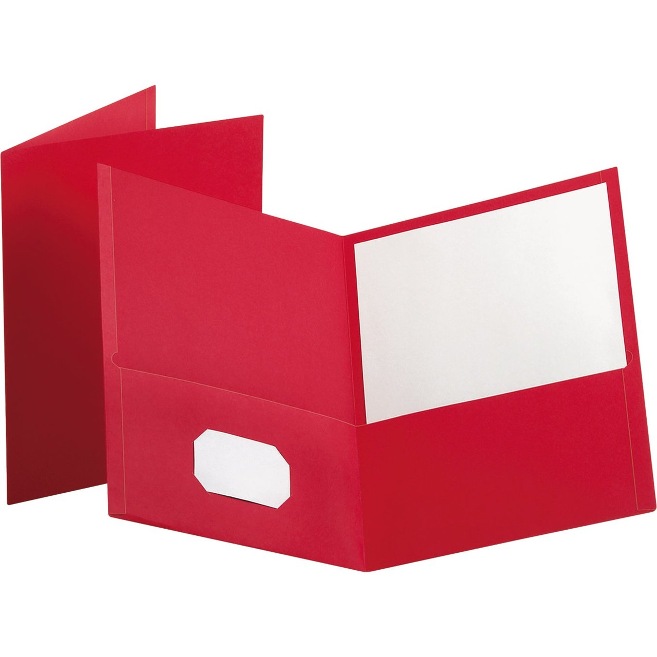 Oxford Red 2-Pocket Portfolio OXF57511KT, 50-Count