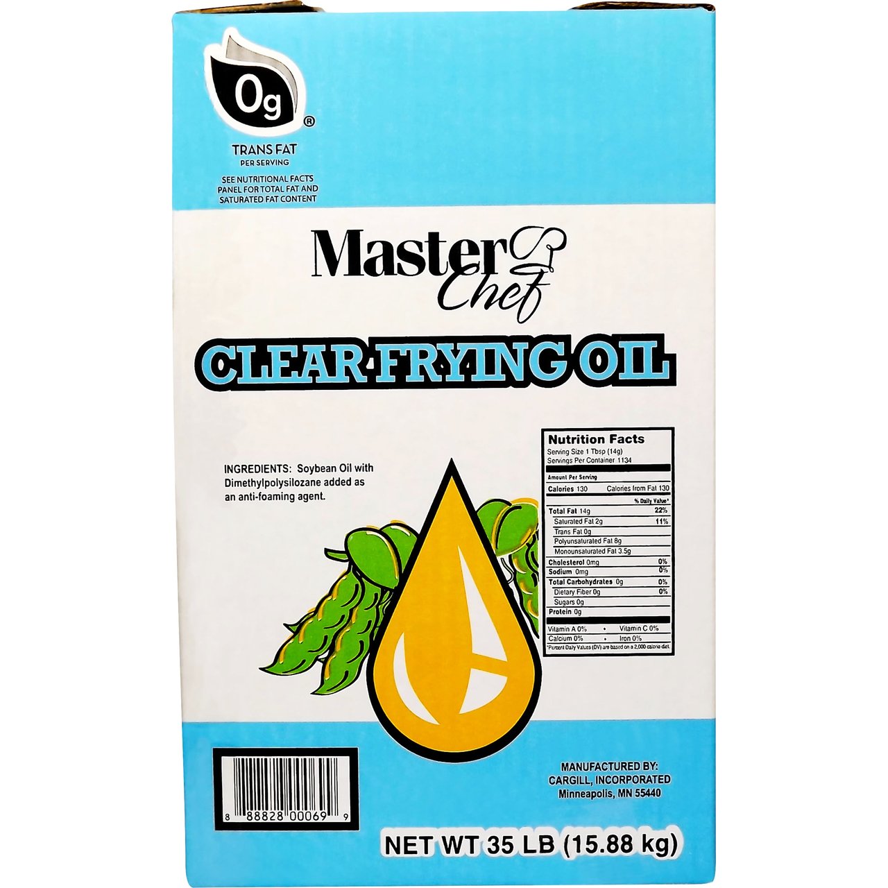 Master Chef Clear Frying Oil 35 lb - Image 1