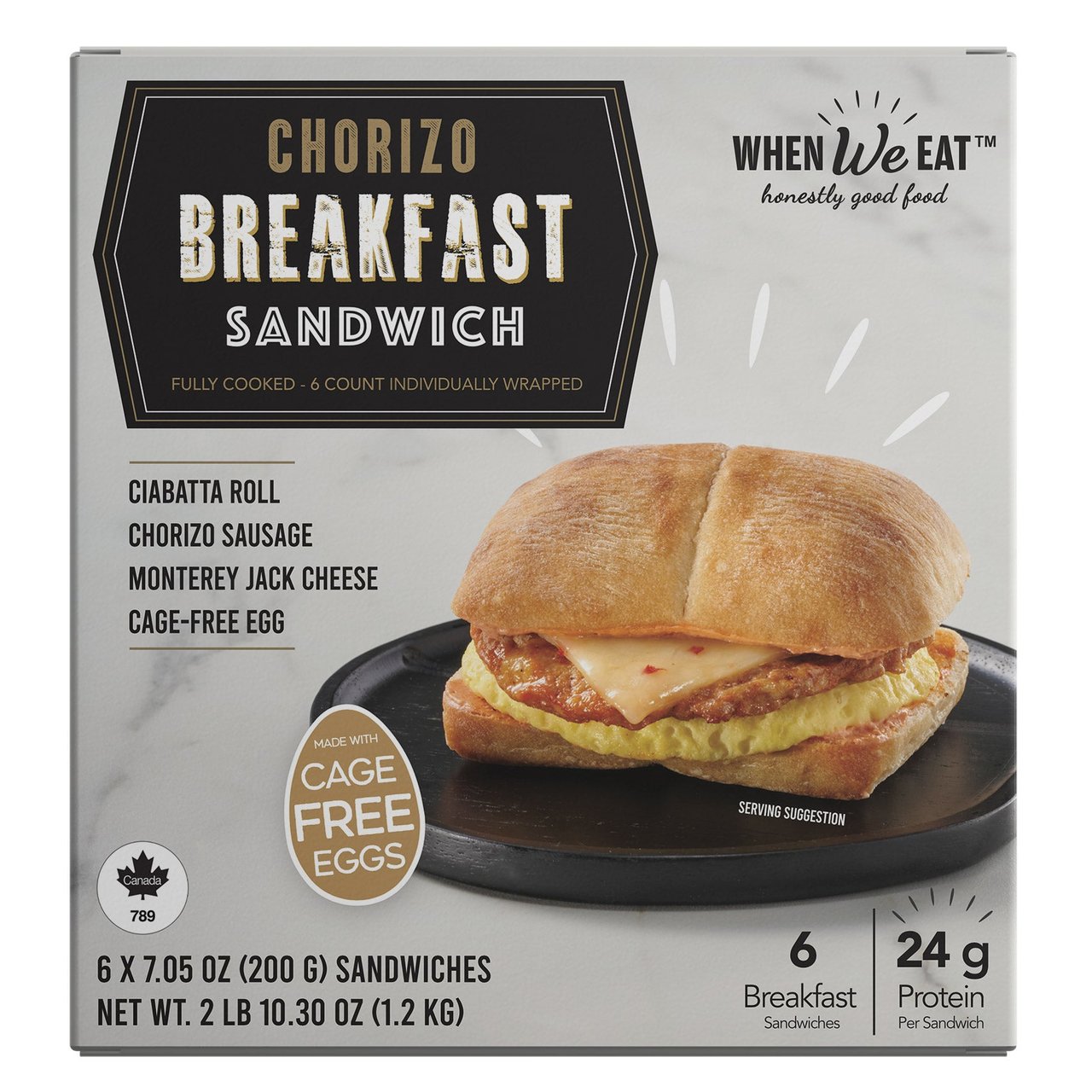 When We Eat Chorizo Breakfast Sandwich 6-Count - Image 1