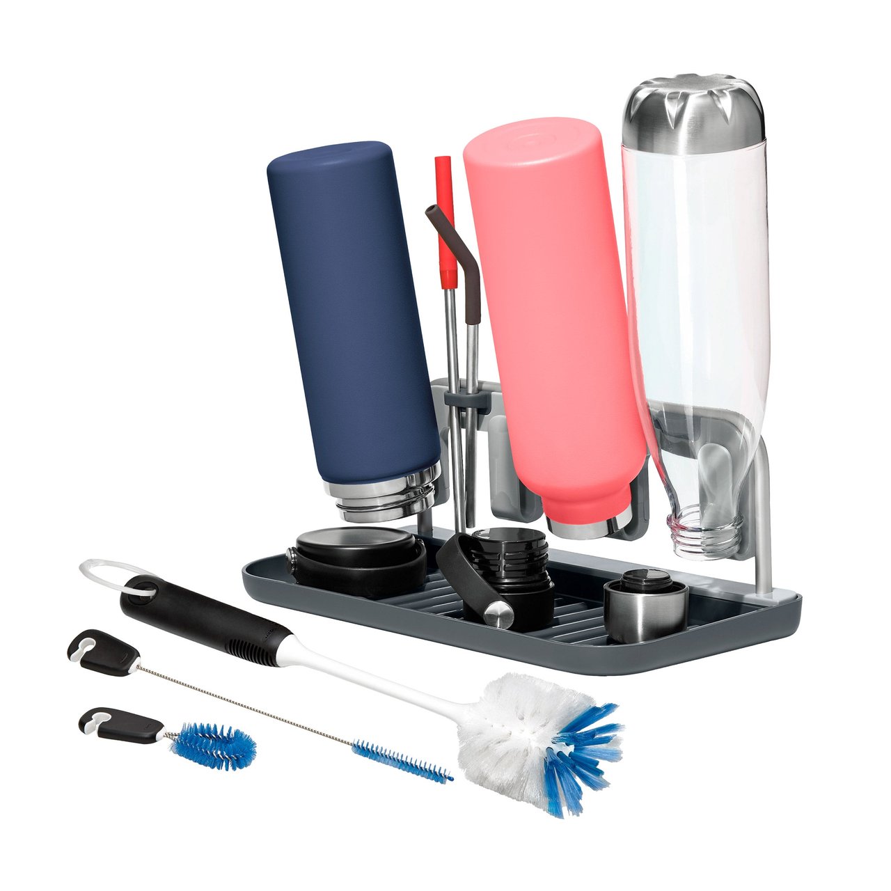 OXO SoftWorks Water Bottle Cleaning & Drying Set - Image 1
