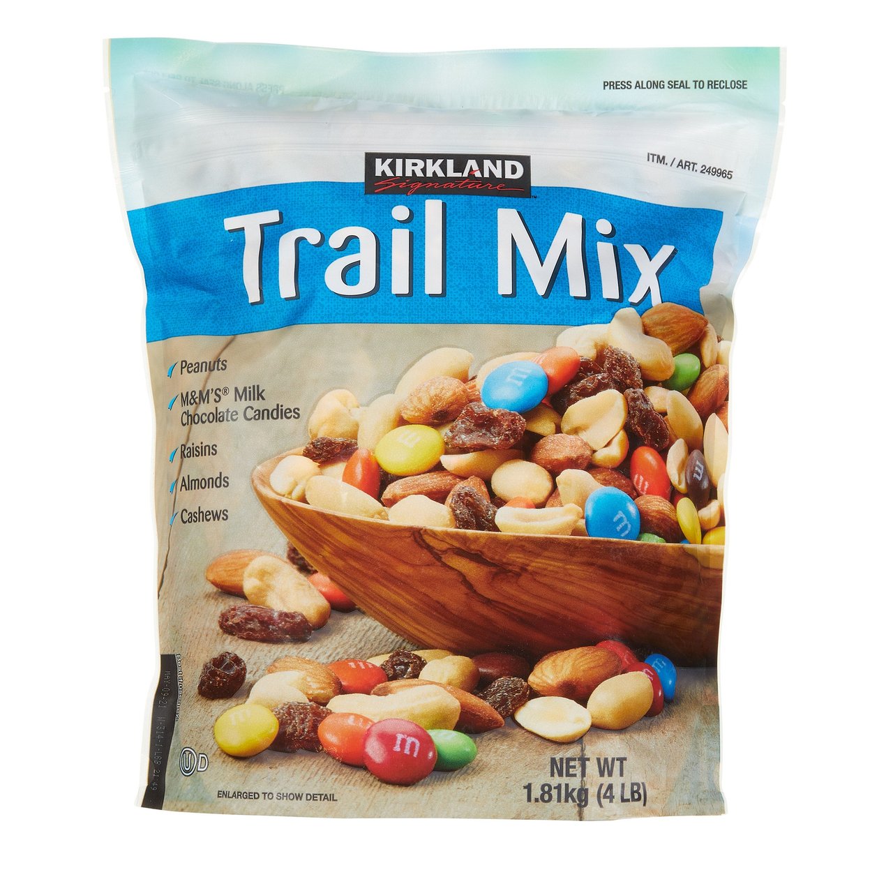 Kirkland Signature Trail Mix with Peanut M&M's, 64 oz - Image 1