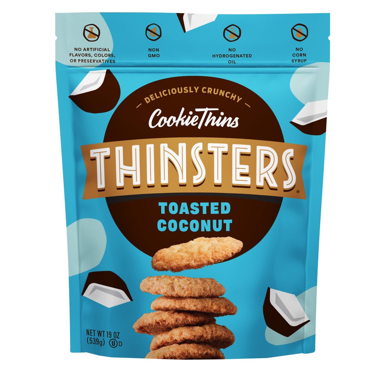 Thinsters Coconut Cookie Thins, 19 Ounces - Image 1