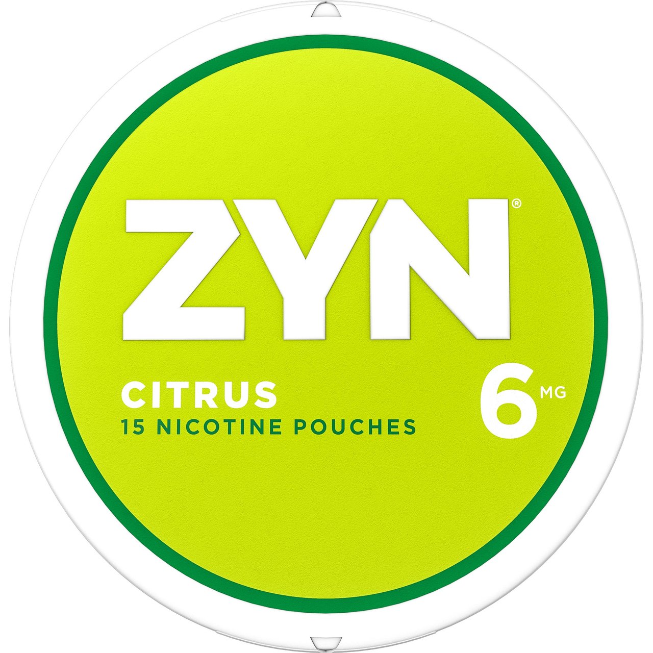 ZYN Citrus Nicotine Pouches 6mg, 5-Pack, 15-Count Cans - Image 1