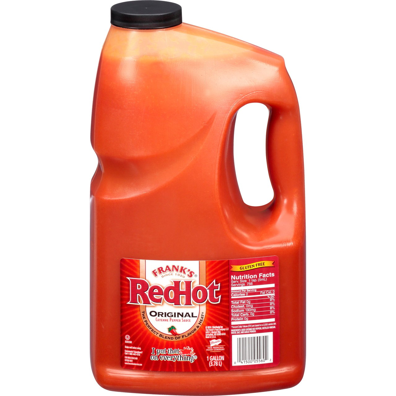 Frank's RedHot Original Cayenne Pepper Sauce, 1 Gallon - Image 1