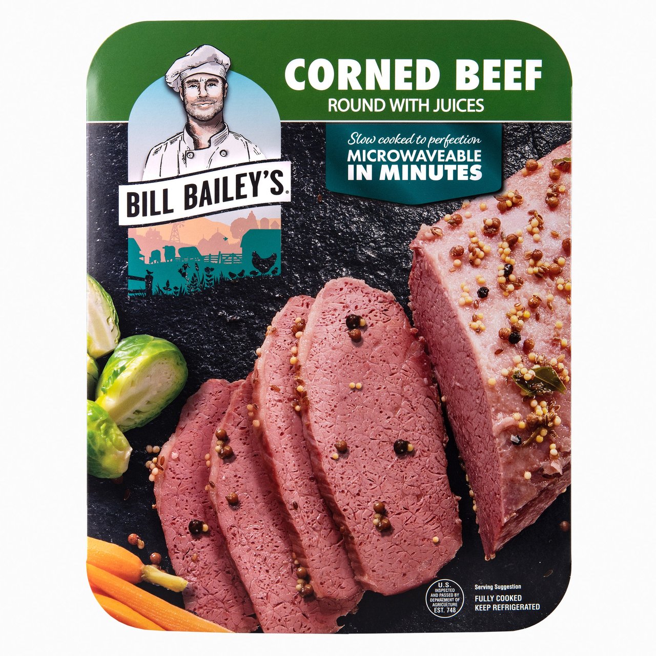 Bill Bailey's Corned Beef Round Fully Cooked Per Lb - Image 1