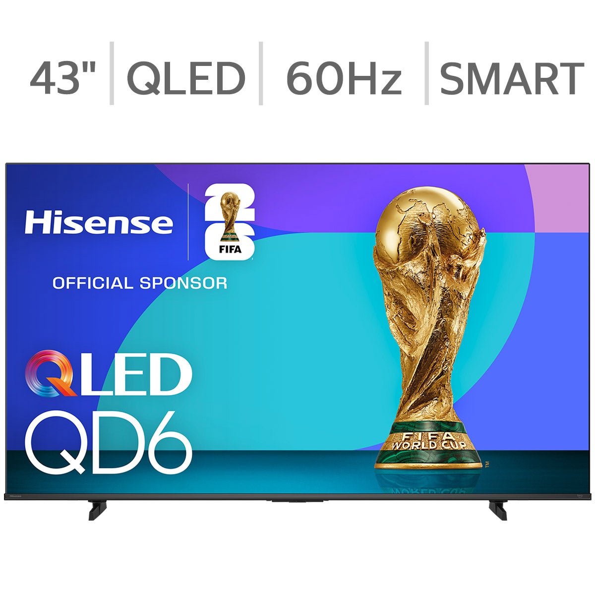 HISENSE 43QD65QFC 43" CLASS (42.5" DIAG) 4K QLED LCD TV - Image 1