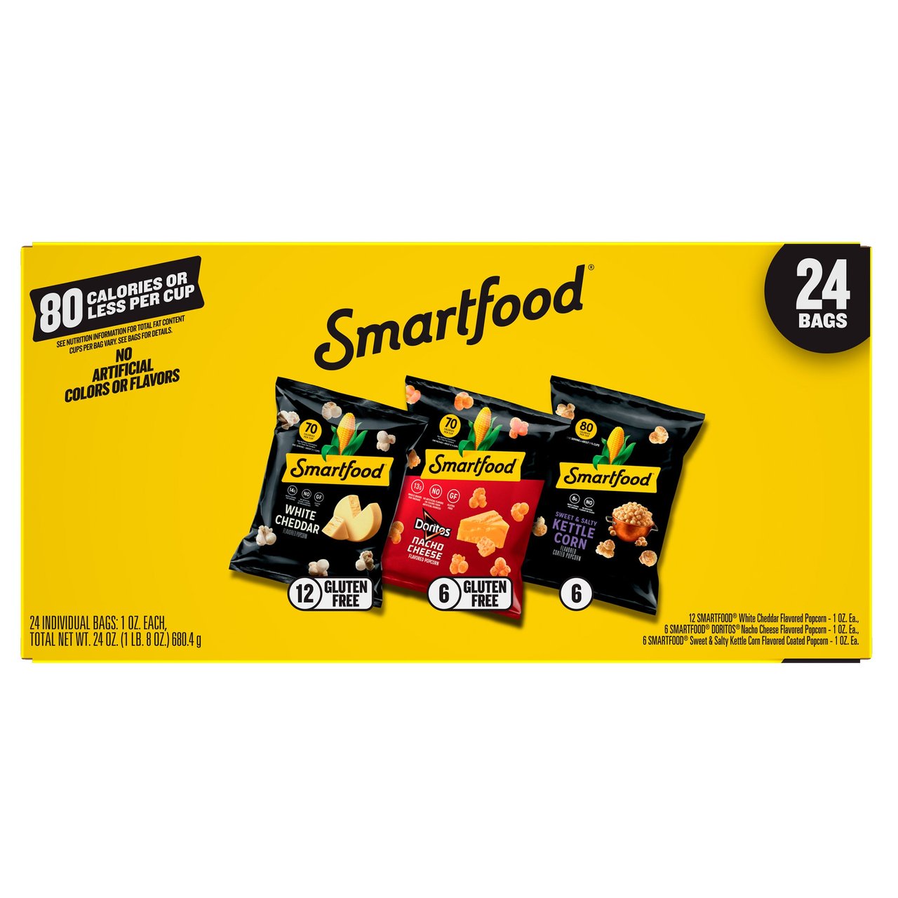 Smartfood Popcorn Variety Pack, 24 ct / 1 oz - Image 1