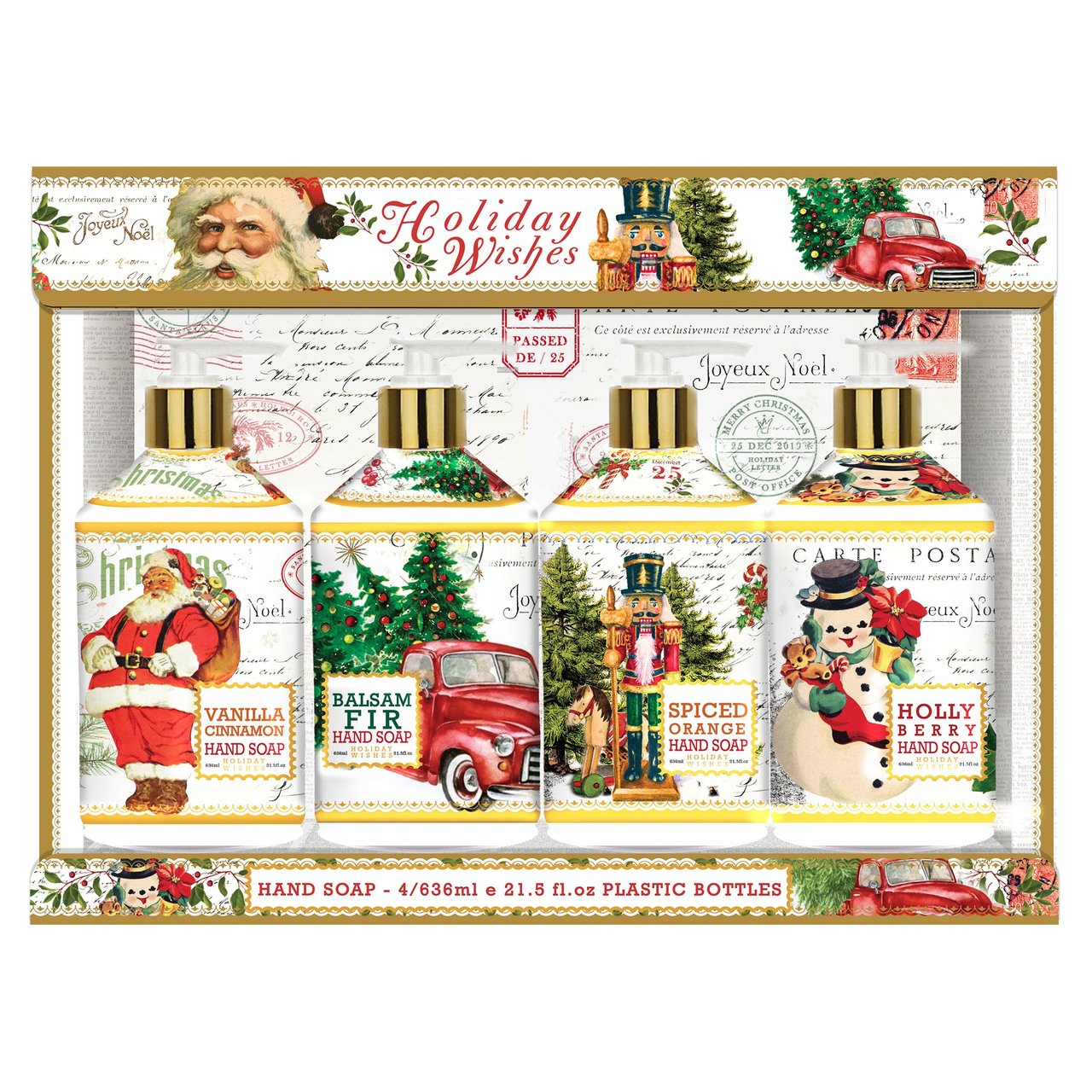 Home & Body Holiday Wishes Hand Soap 4-Pack, 21.5 fl oz