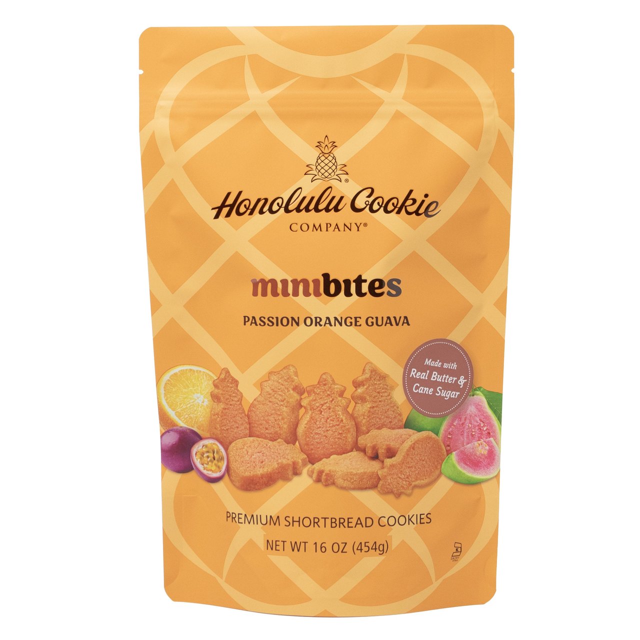 Honolulu Cookie Co Passion Orange Guava Cookies 16 Ounces - Image 1