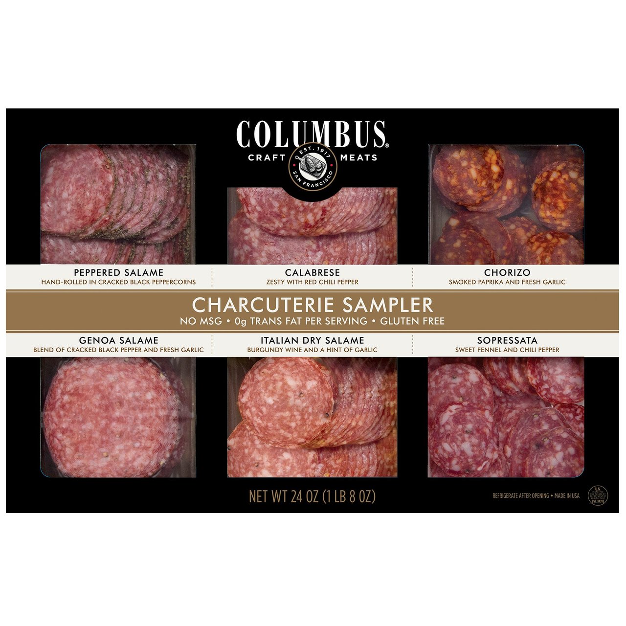Columbus Salame Co. Charcuterie Sampler, 24 oz - Image 1