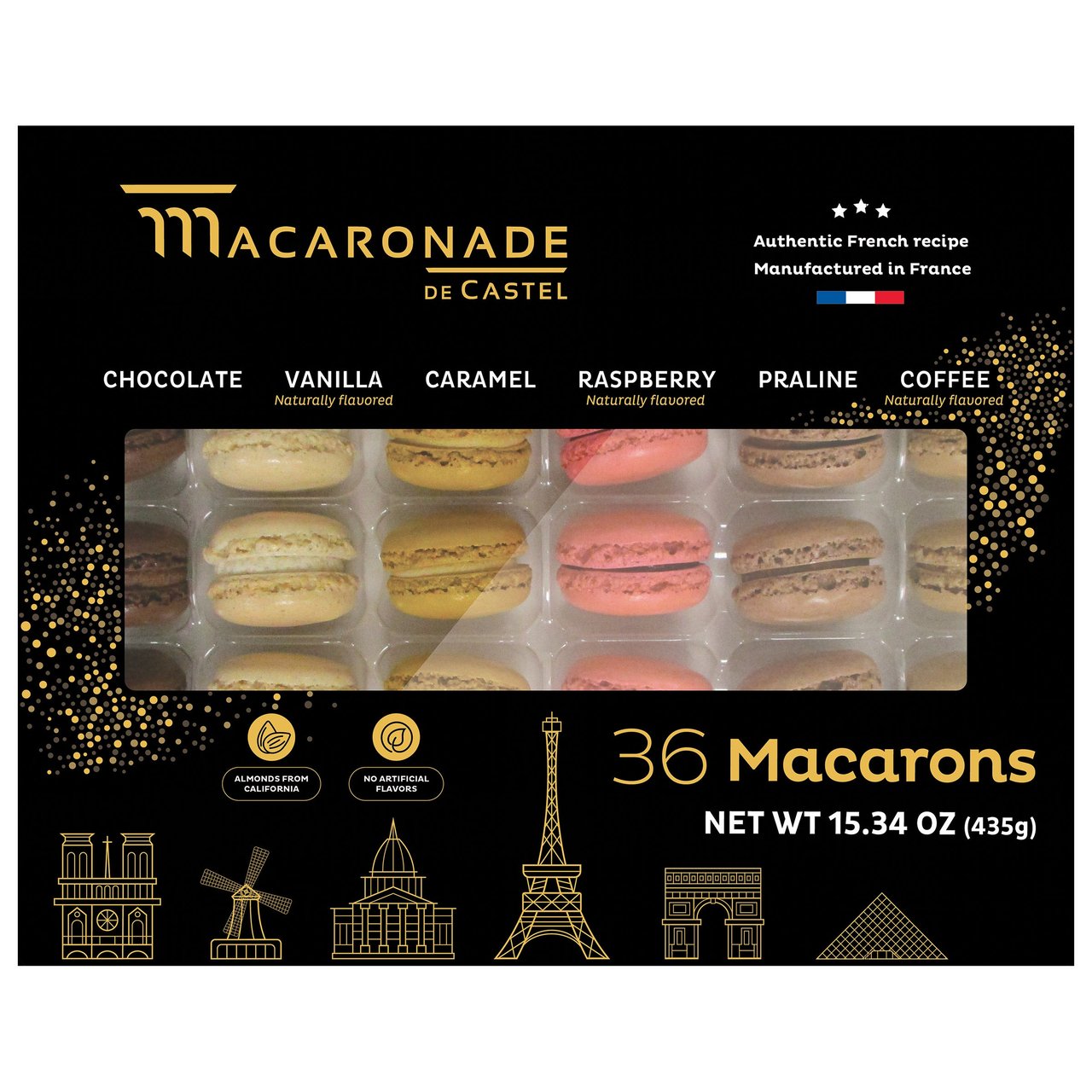 Macaronade de Castel French Macarons, 15.34 oz