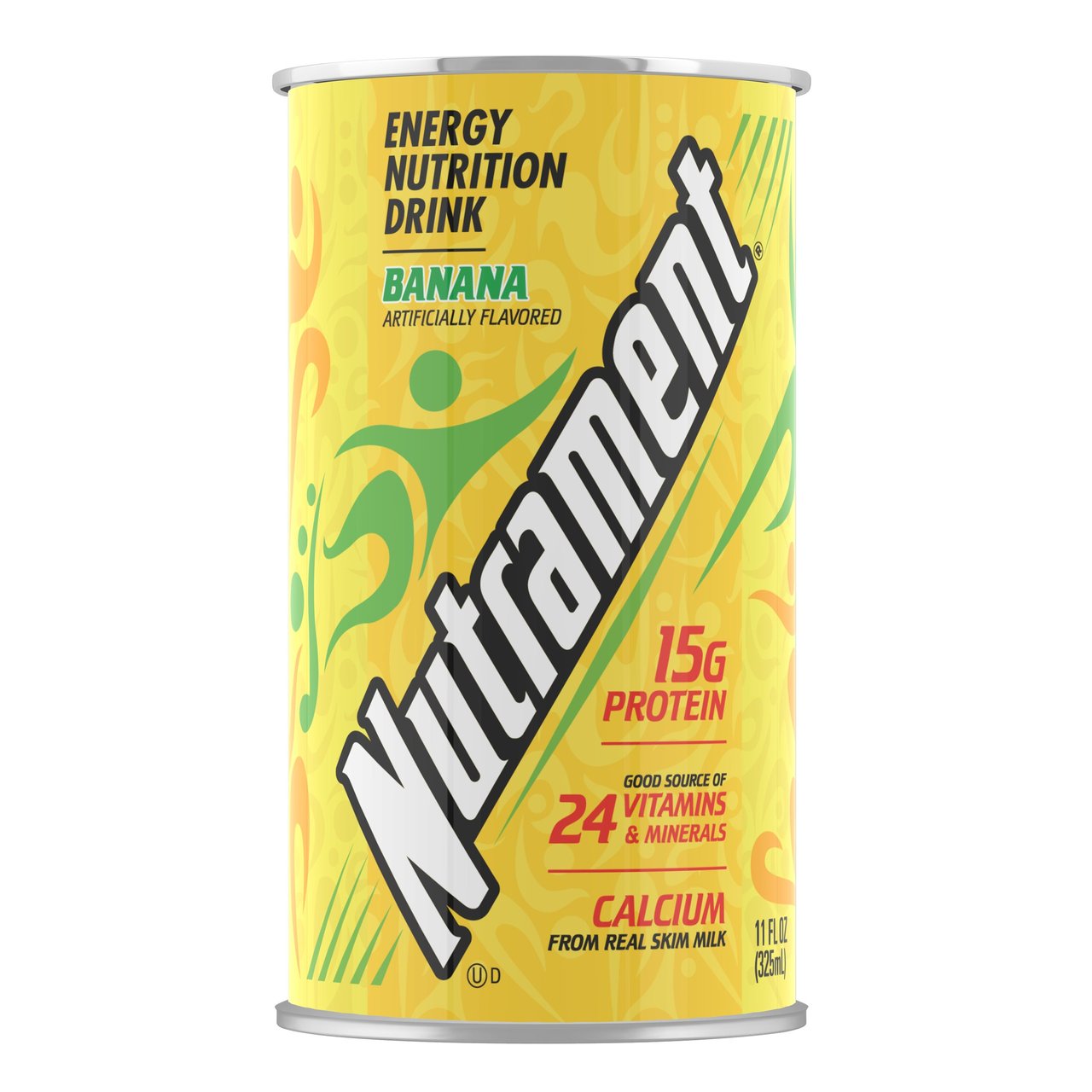 Nutrament Energy Nutrition Drink, Banana, 12 x 11 fl oz