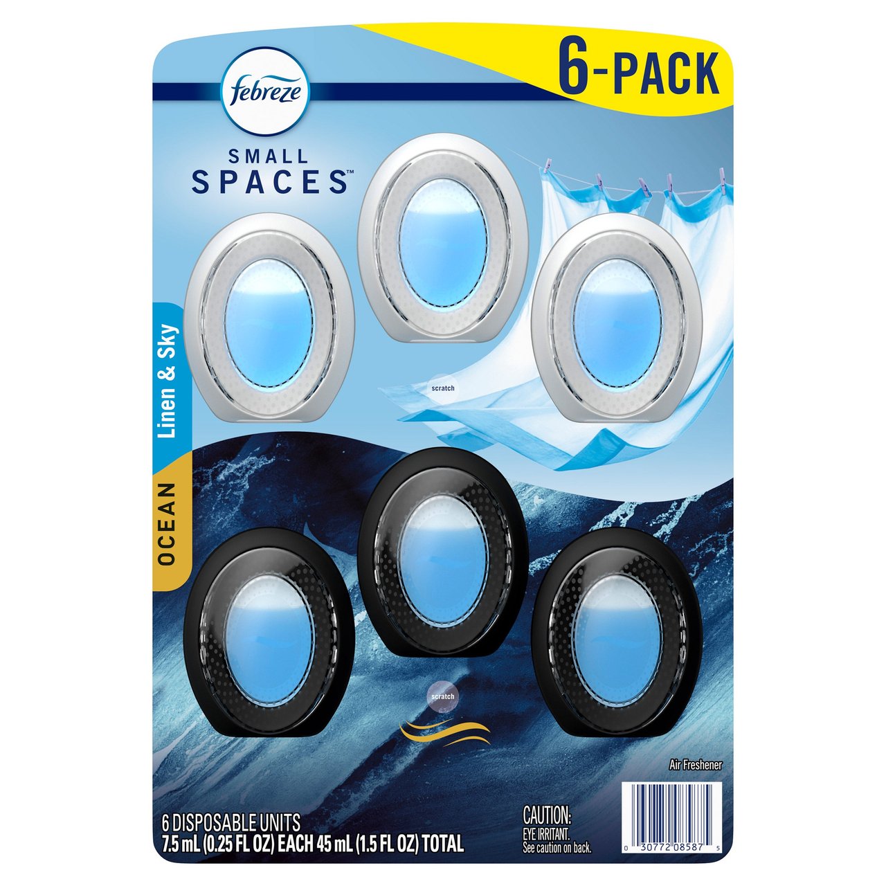 Febreze Small Spaces Air Freshener, Variety Pack, 6 CT - Image 1