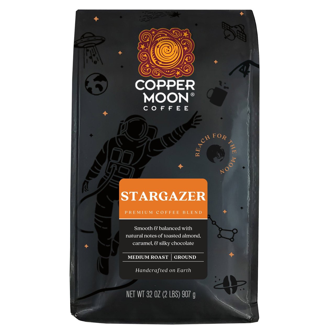 Copper Moon Coffee Stargazer Blend Ground Coffee, 2 lbs - Image 1