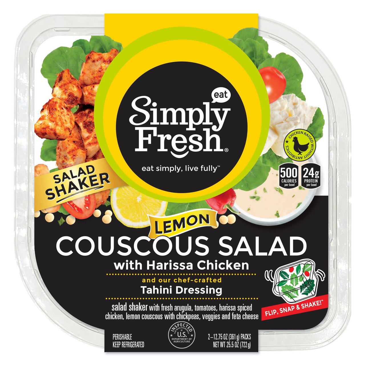Simply Fresh Lemon Couscous with Harissa Chicken, 2/12.75 oz - Image 1
