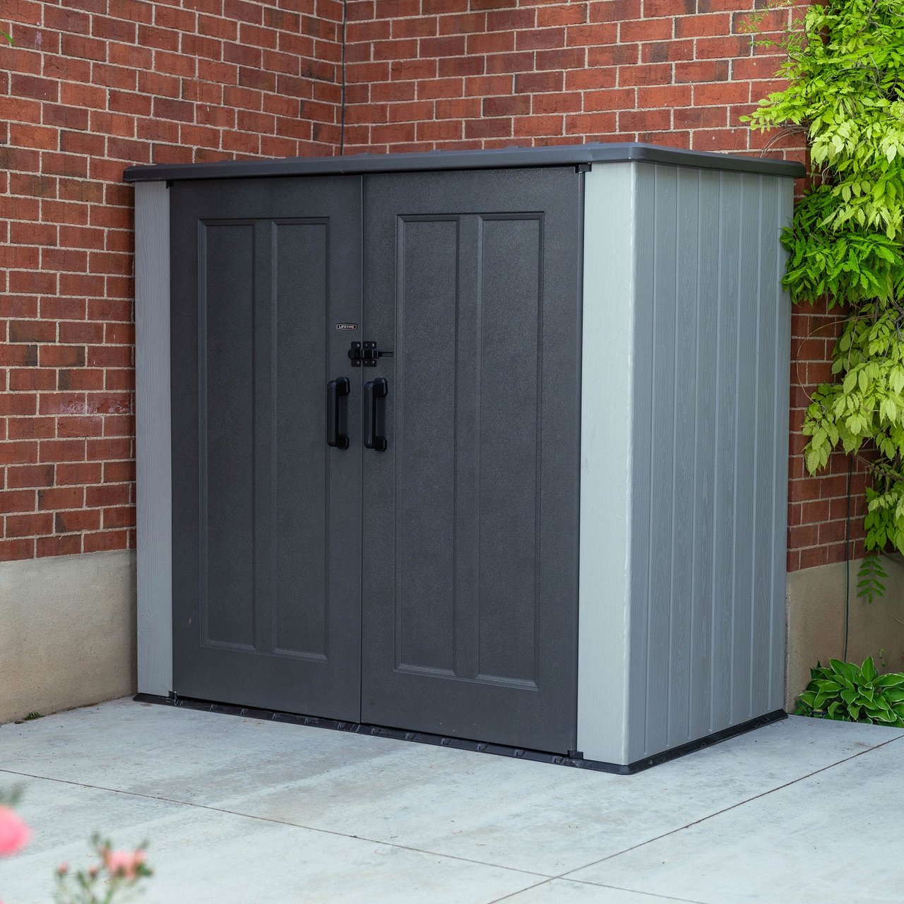 Lifetime Resin Utility Vertical Shed - Image 1