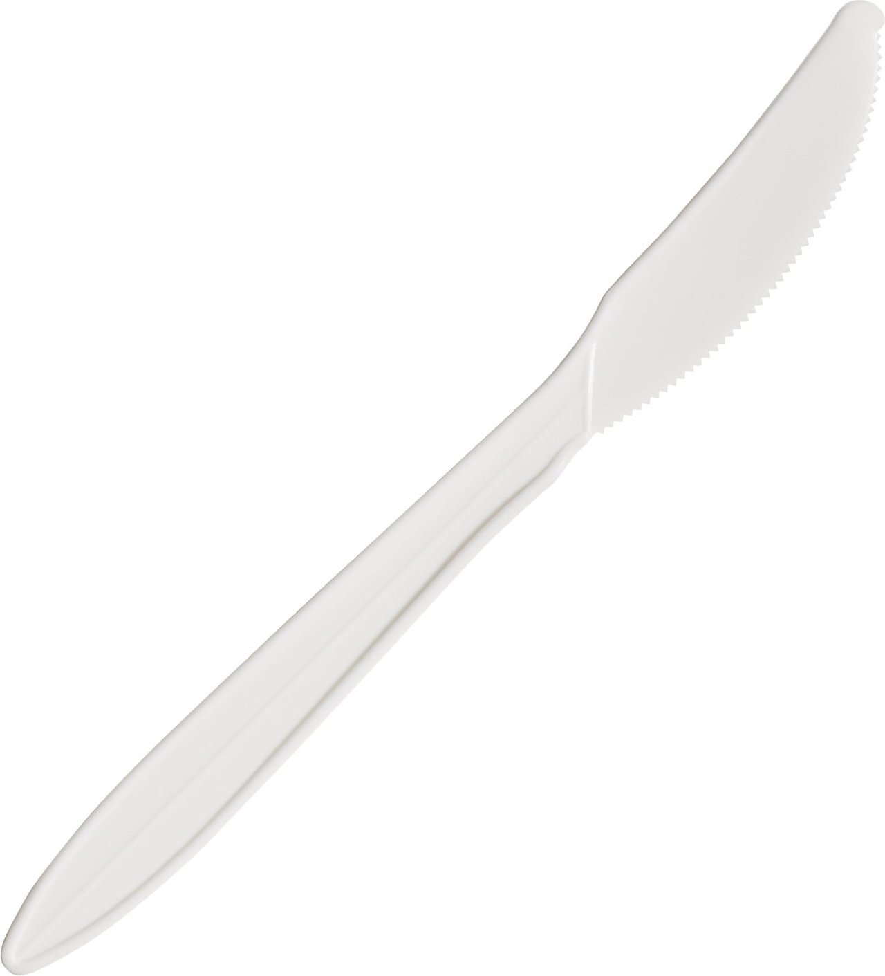 Vital International Solutions Plastic Knife, Medium Weight, White, 1000 ct