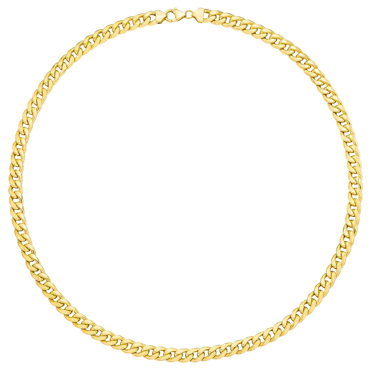 14kt Yellow Gold 22" Cuban Necklace Made in Italy - Image 1