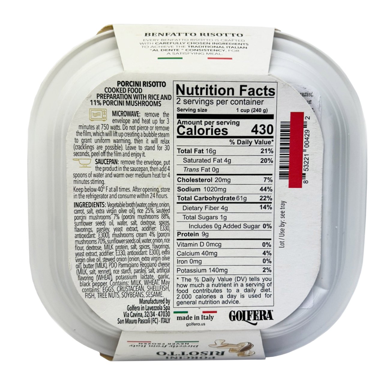 Ben Fatto Porcini Risotto 15.87 oz