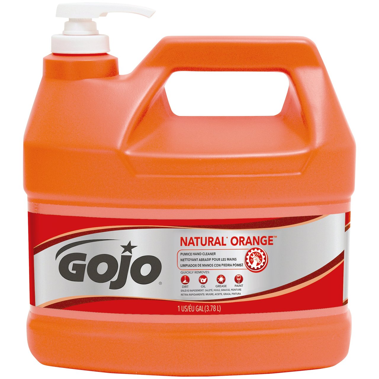 GOJO Natural Orange Pumice Hand Cleaner, 1 Gallon, 2-Count