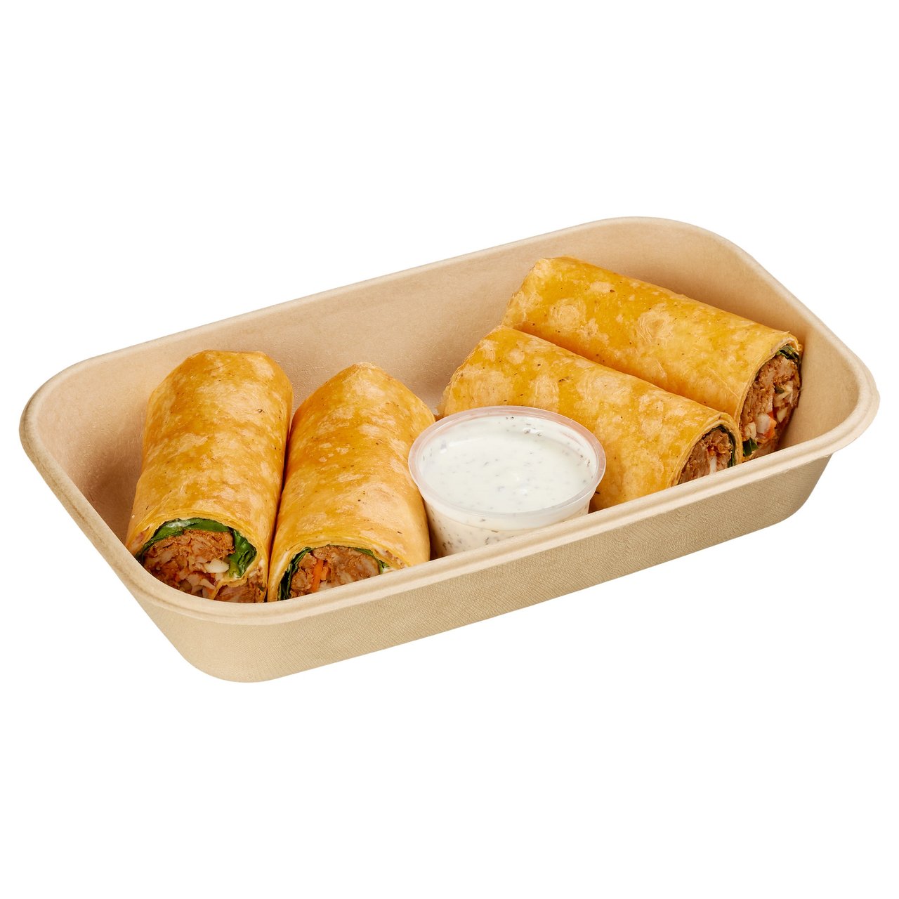 Tandoori Chicken Wrap with Mint Yogurt Sauce Per Lb