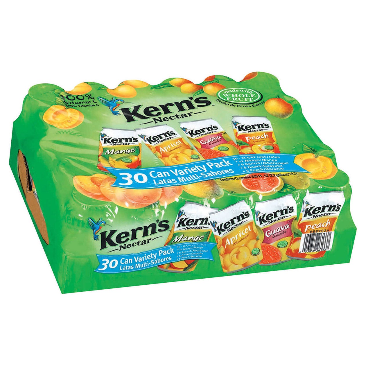 Kern's Nectar Variety Pack, 30 x 11.5 fl oz - Image 1