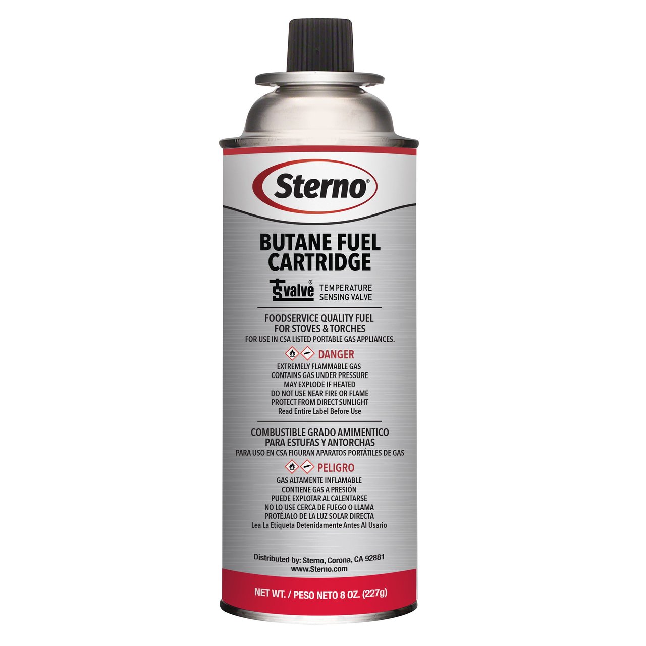 Sterno Butane Fuel Cartridge, 8 oz, 12 ct - Image 1