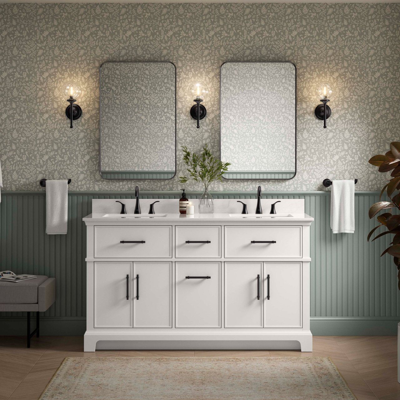 Kohler Chulton 60" Double Sink Bathroom Vanity