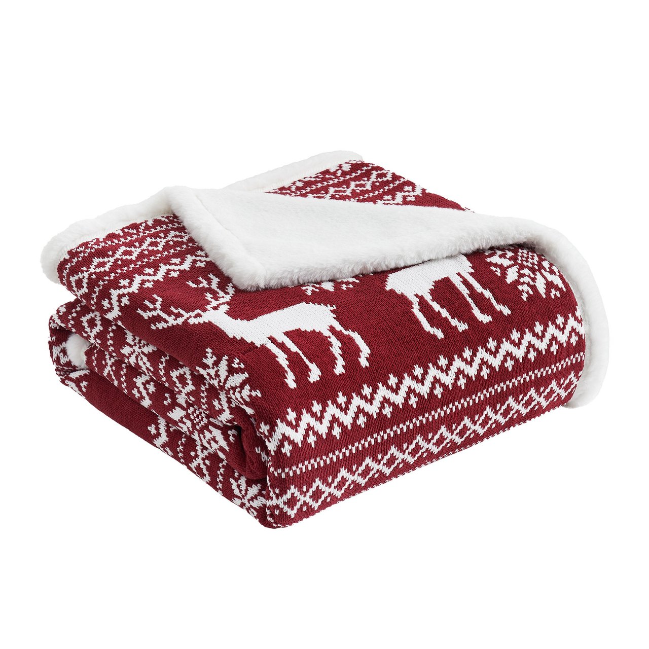 Casual Living Holiday Knit Throw, 50" x 70" - Image 1