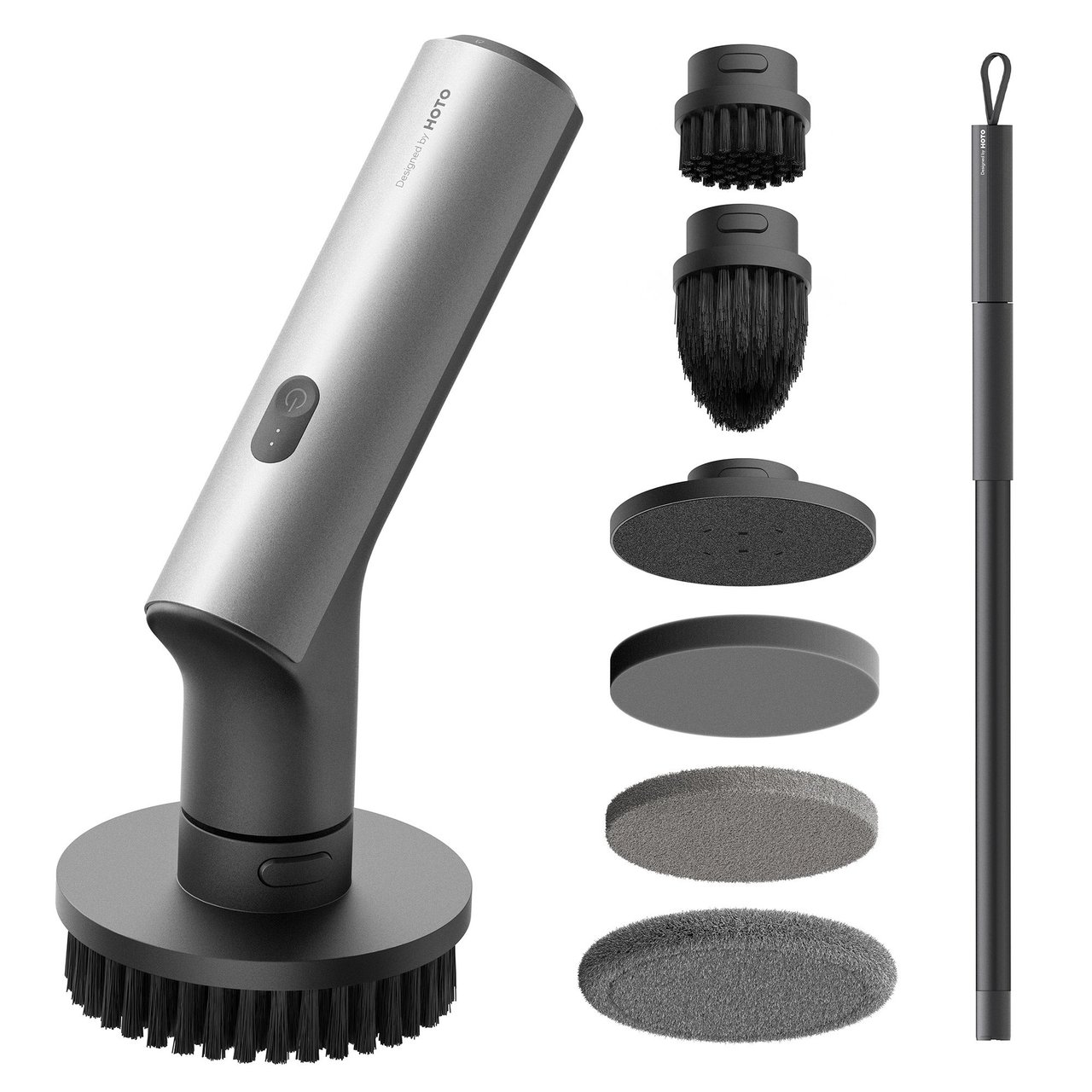 HOTO Cordless Spin Scrubber with Attachments - Image 1