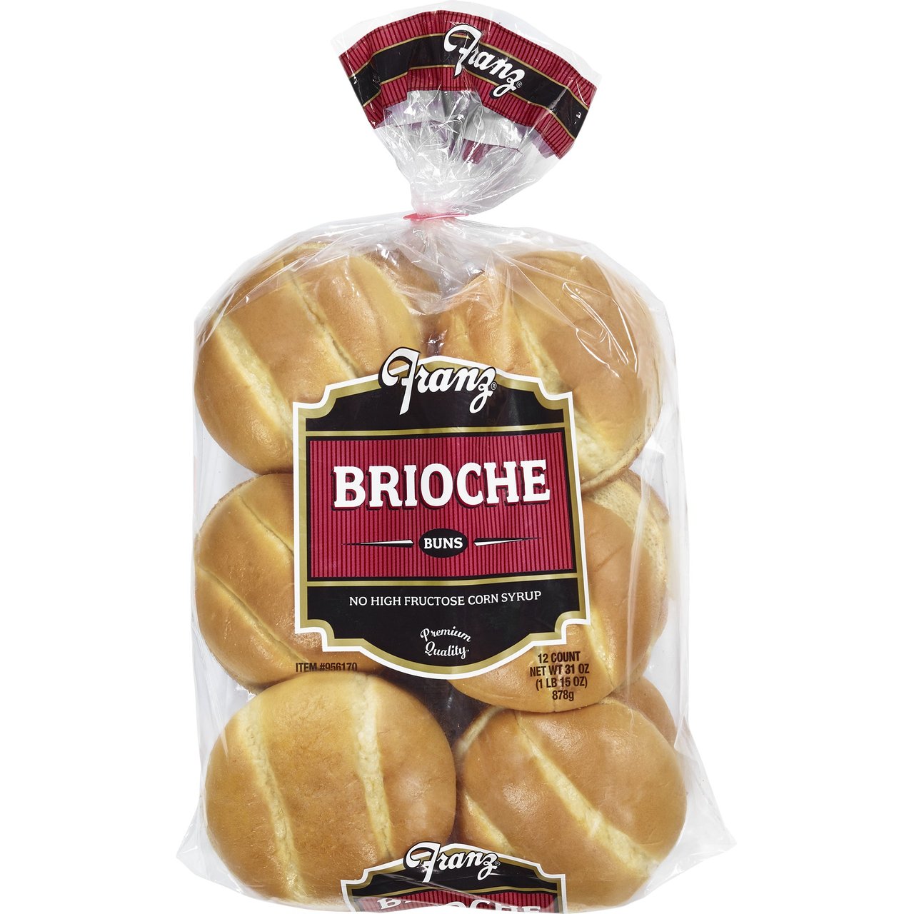 Franz Brioche Hamburger Buns, 12 ct - Image 1